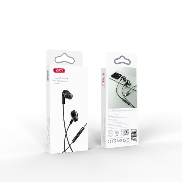 USB-C / TYPE-C-stik In-Ear-hovedtelefoner med mikrofon Samsung /Andet Black