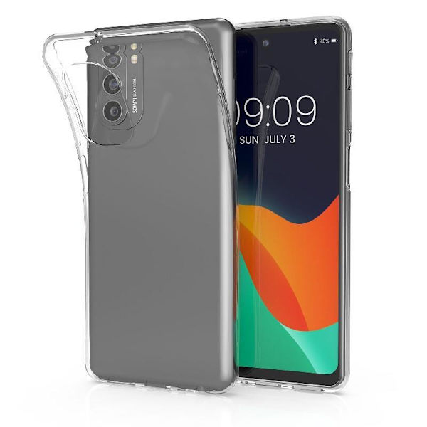 Motorola Moto G62 5G - Läpinäkyvä ohut kansi Transparent