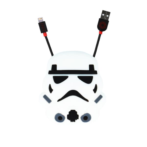 Star Wars Stormtrooper Lightning kabel för iPhone iPad iPod White