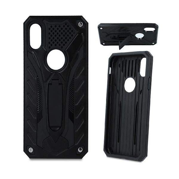 Samsung Galaxy M20 - Defender Skydd Skal med Stativ  - Svart Black