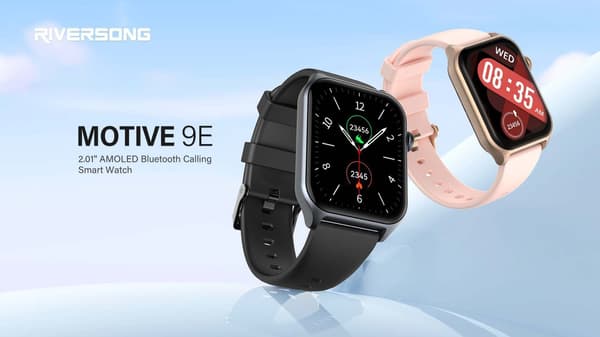 Riversong Smartklocka Motive 9E, Bluetooth-samtal, 2.01" AMOLED Pink gold