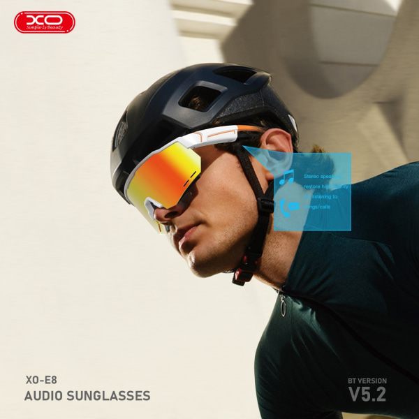 Bluetooth solbriller UV400 med høretelefoner til musik og opkald Multicolor