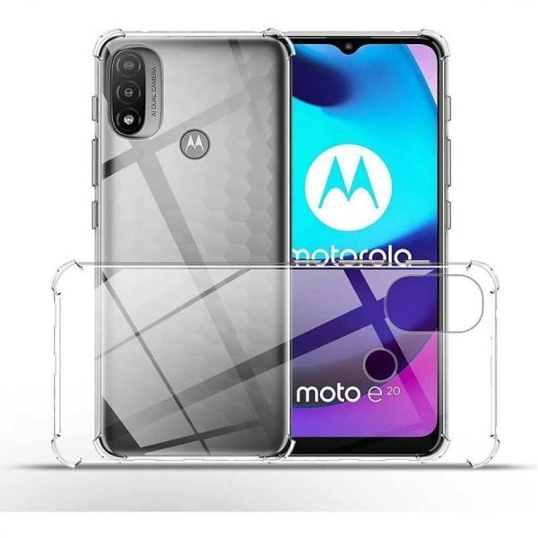 Motorola Moto E30 / Moto E40 - Puskurin erittäin iskunkestävä ohut kansi Transparent