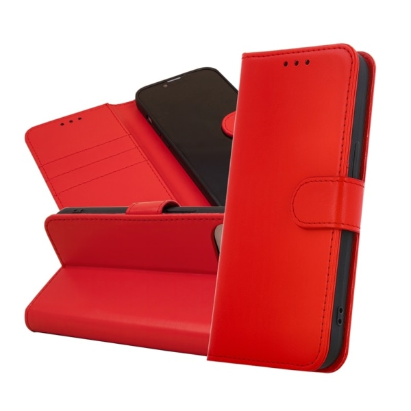 Samsung Galaxy A55 5G  Book Case Fodral Mobilplånbok röd Red