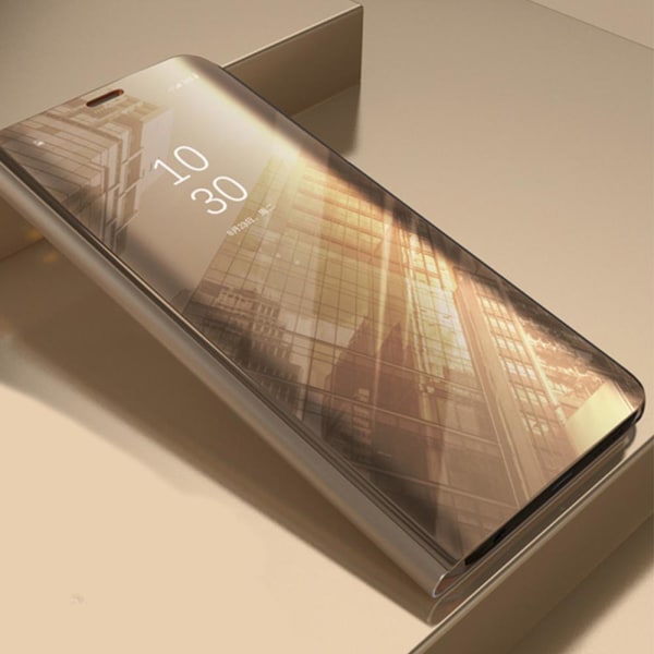 Samsung Galaxy S20 Ultra - Smart Clear View Fodral - Guld Guld