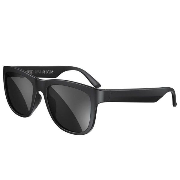 Bluetooth solbriller UV400 med høretelefoner til musik og opkald Black