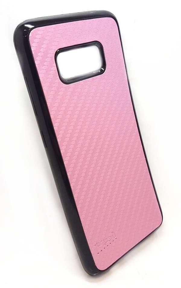 Samsung Galaxy S8 - Beeyo Carbon Bakstycket - Rosa Rosa