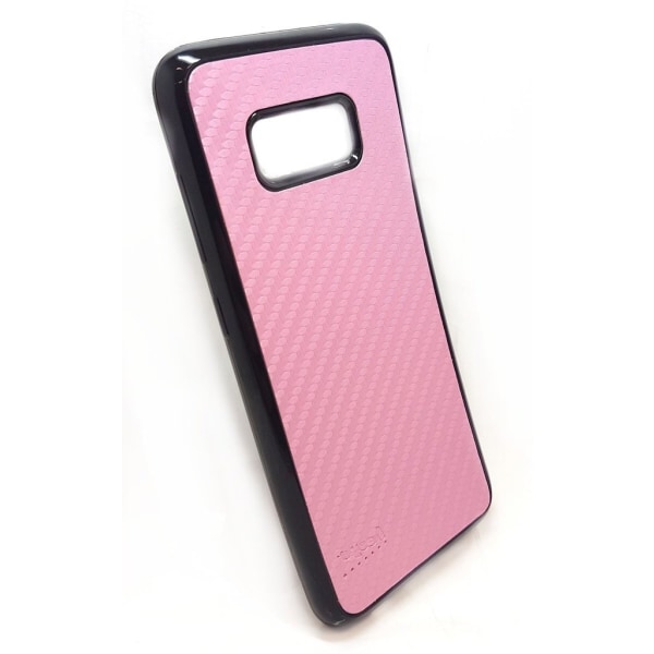Samsung Galaxy S8 - Beeyo Carbon takakuori - vaaleanpunainen Pink