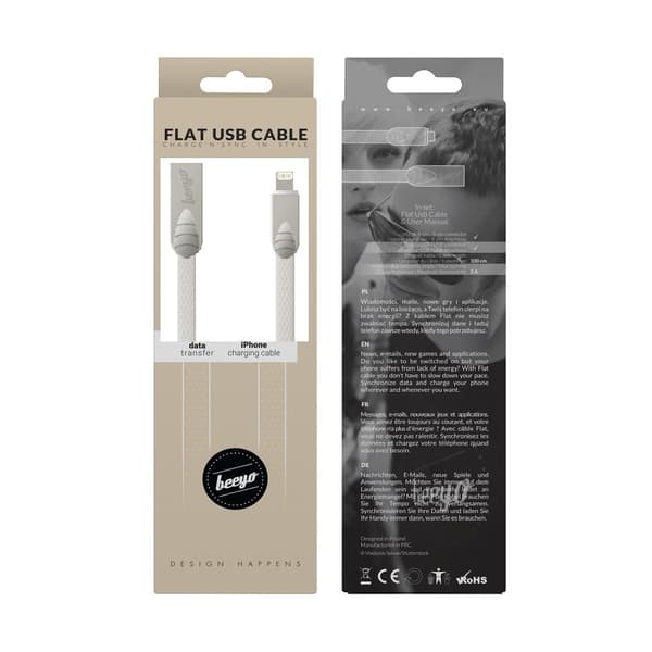 iPhone Snabbladdning Lightning kabel för iPhone / iPad - 100cm White
