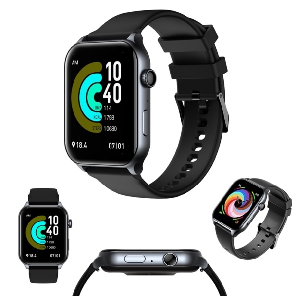 Riversong Smartklocka Motive 9 Bluetooth-Samtal AMOLED 1,96" Space Gray Grey