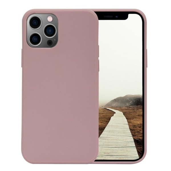 iPhone 13 Pro Max - Matt TPU Mjuk Skal - Pulverrosa Rosa
