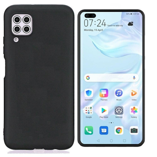 Samsung Galaxy A12 - Matt TPU Mjuk Skal - Svart Svart