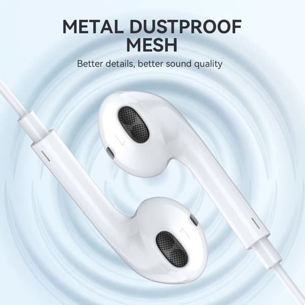 Kompatibel iPhone in-ear hörlurar, iPhone X/11/12/13/14 - Vit White
