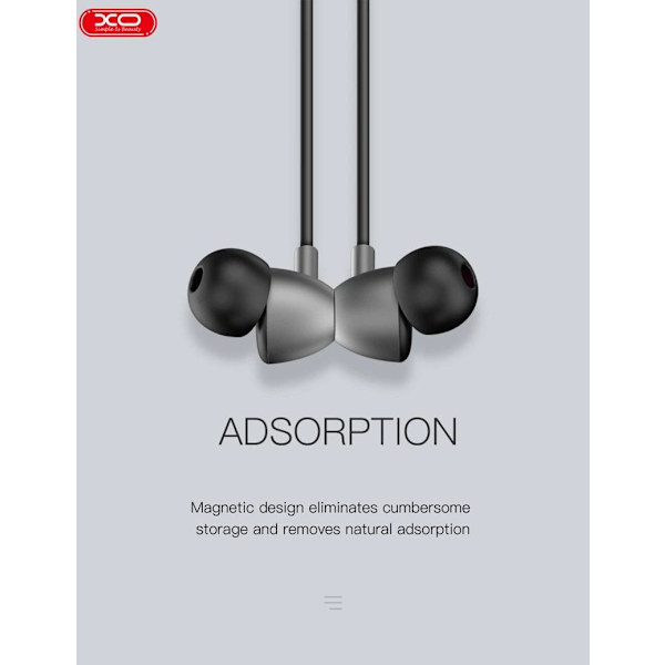 XO-BS15 Bluetooth Sport Wireless Handsfree magneettinen niskanauha White