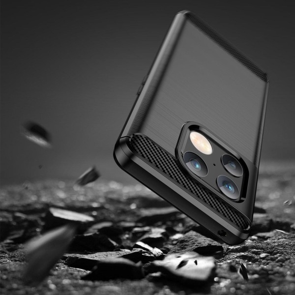 OnePlus 10 Pro - Joustava hiilikuitupehmeä TPU-suojus - musta Black