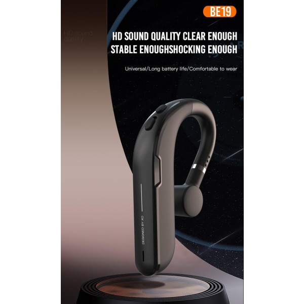 XO BE19 Bluetooth 5.0 in-ear headset / Håndfri Sort Black