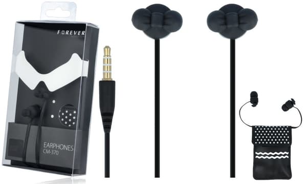 Forever CM-370  Bow Tie In-ear hörlurar Black