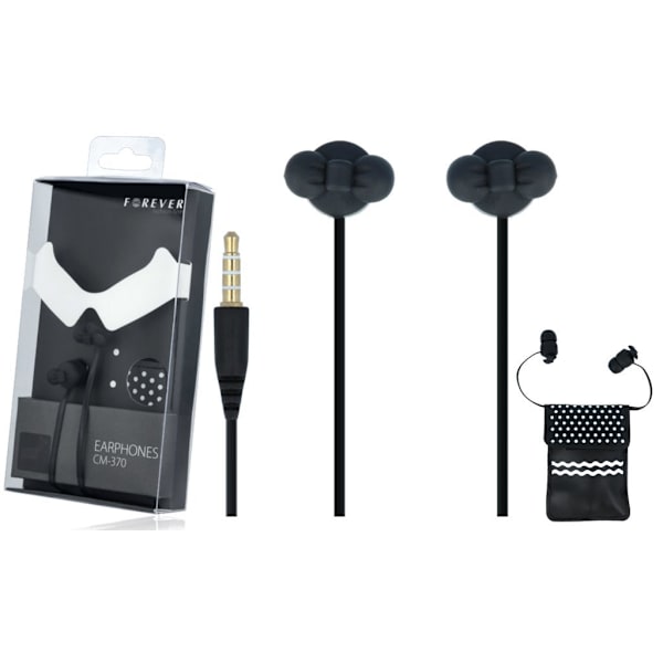 Forever CM-370 Bow Tie In-ear kuulokkeet Black