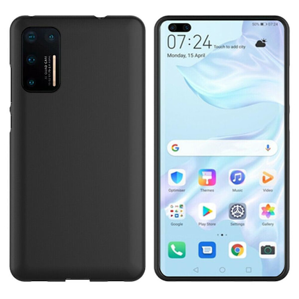 Huawei P40 - Silicon TPU Soft Cover - Sort Black