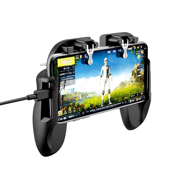 Universal Gamepad med kylfläkt, mobil storlek 4"-6,7" Svart