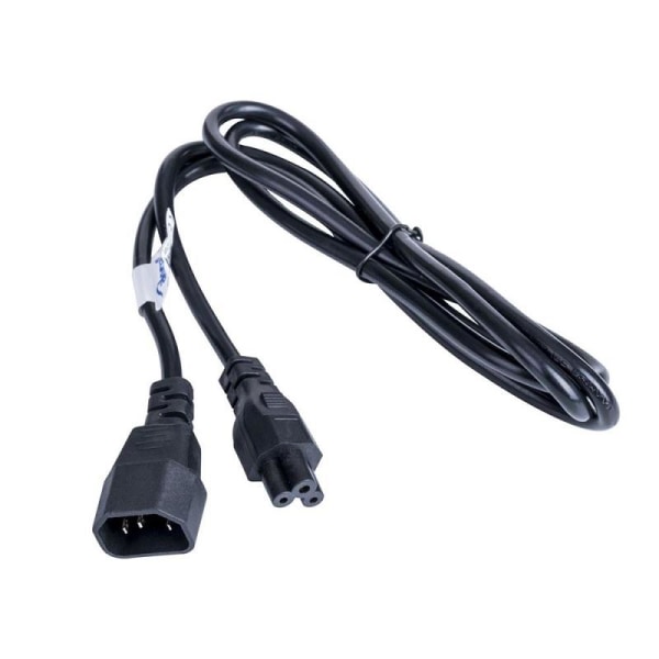 Akyga strömkabel för notebook Cloverleaf - 1.5m CCA IEC C5 / C14 Black