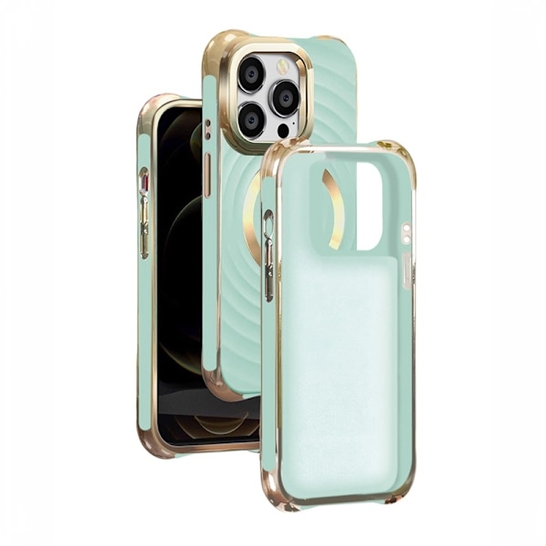 iPhone 13 / iPhone 14 - MagSafe-kompatibel Circle Glam Mag Skal Mynta Mynta