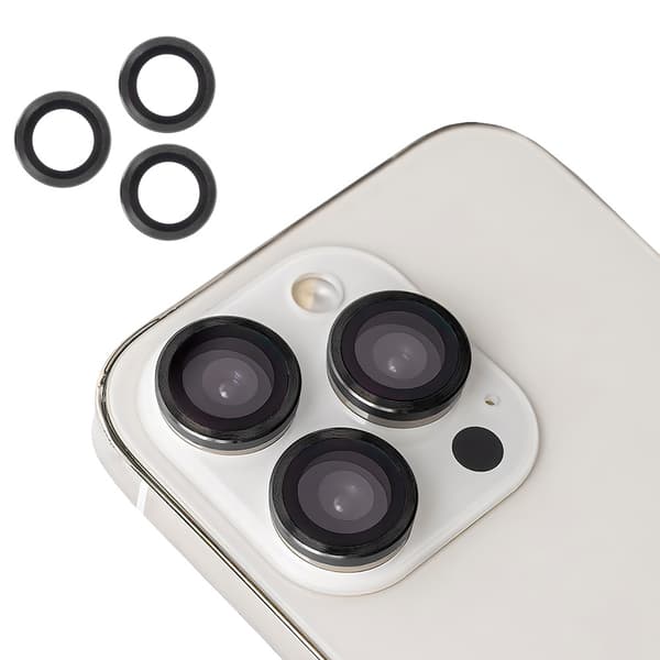 3-Pack - iPhone 13 Pro / 13 Pro Max - 9H kameraskyddsglas Transparent