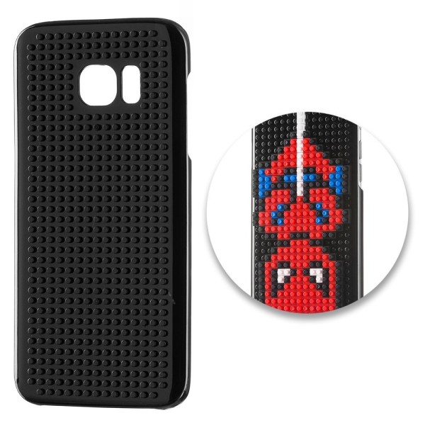 Samsung Galaxy S7 Edge - Building Blocks Plastskal - SpiderMan Svart