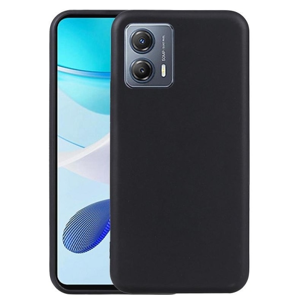 Motorola Moto G54 5G - Matt Silicon TPU Mjuk Skal - Svart Black