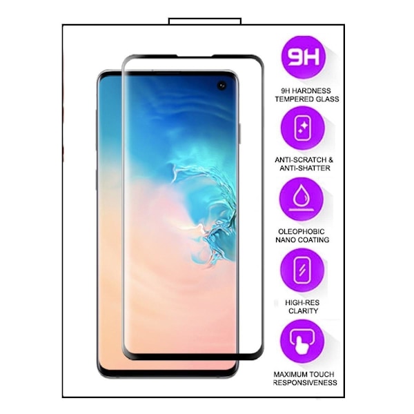 Samsung Galaxy Note 10 - Härdat Glas Displayskydd - Fullskärm Transparent