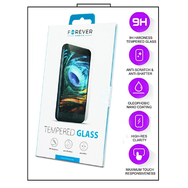 2-Pack - Motorola Moto G7 - FOREVER Hærdet glas skærmbeskytter Transparent