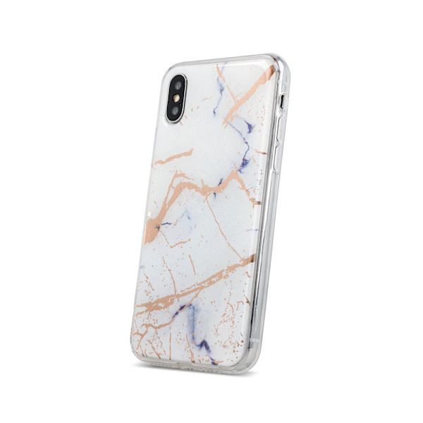 Huawei P30 Lite -  Trendy Marmur Skal - Vit White