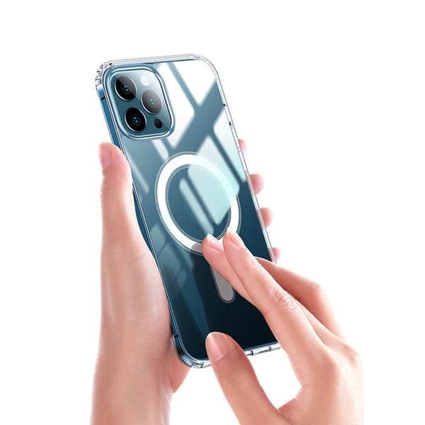 iPhone 15 PRO Max - Magasafe Extra Stöttåligt Slim Mjuk Skal Transparent