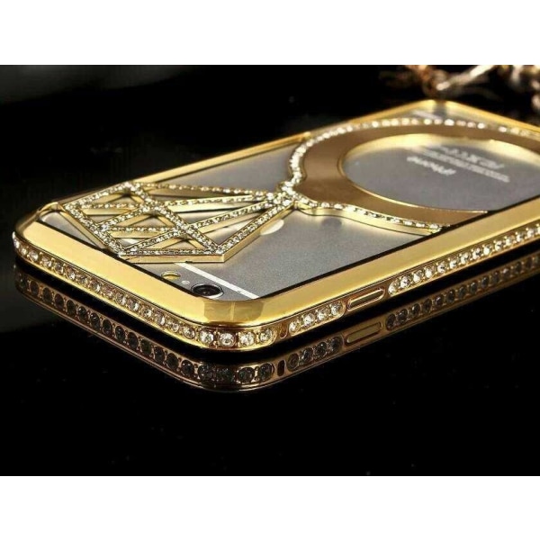 iPhone 6 / 6S - Fancy Cover Takana koruja - kultaa Gold