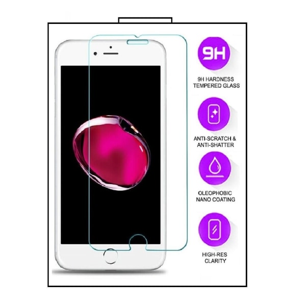 2-PACK iPhone SE 2022 / SE 2020 / 7 / 8 - hærdet glas Transparent