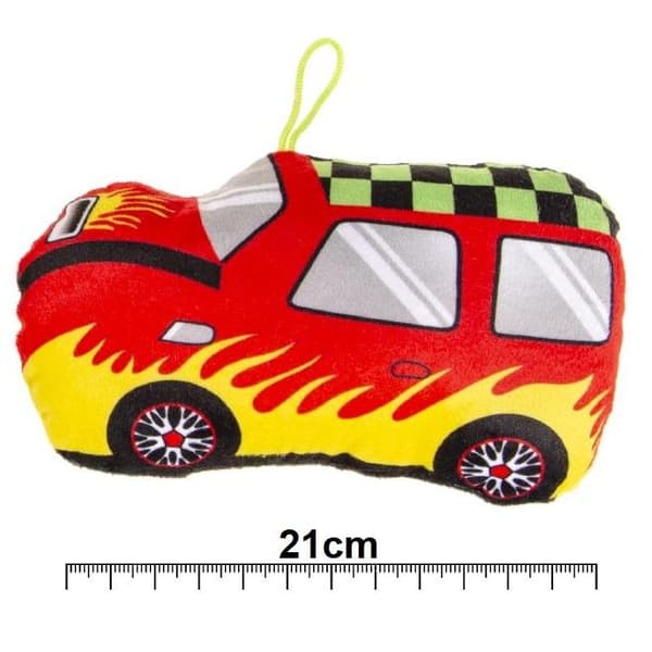 Plush Stuffed Bil för Barn med Hängande rep (Storlek 21cm) Multicolor