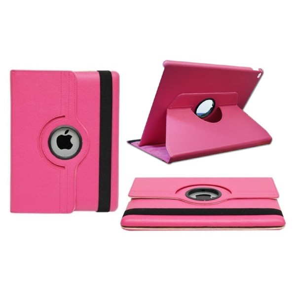 iPad 5th Gen / 6th Gen / Air 2 - Etui, der kan drejes 360° - Pink Pink