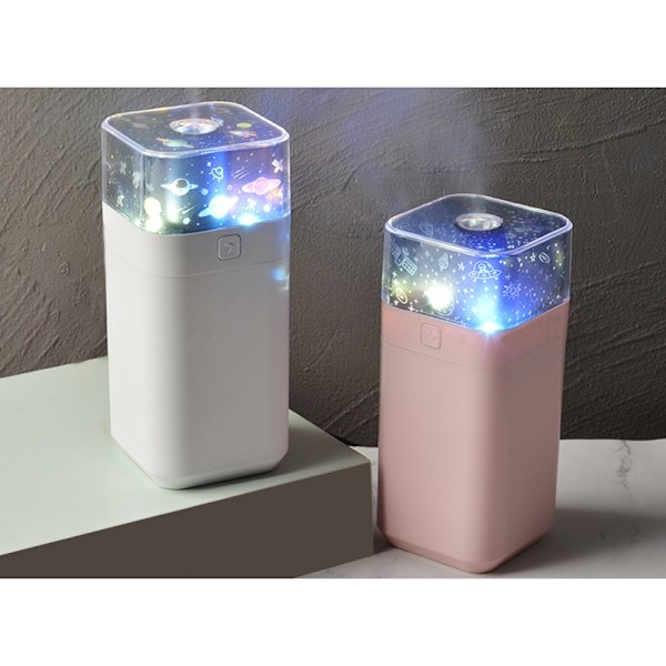 Luftfugter med Star Projector og Night Light Multicolor