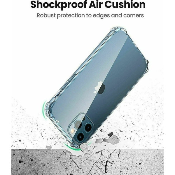 iPhone 13 Pro Max - Bumper Ekstra stødsikker, tyndt blødt cover Transparent