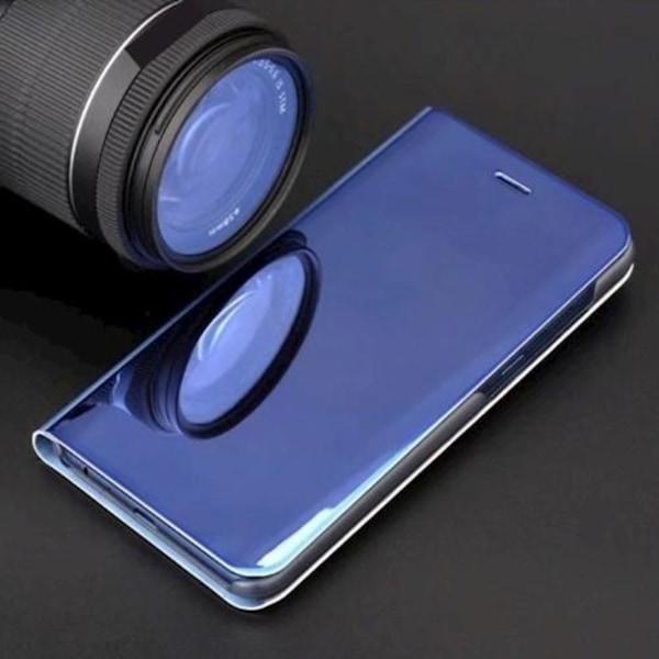 Motorola Moto G8 Power Lite - Smart Clear View Fodral - Violett Akryl