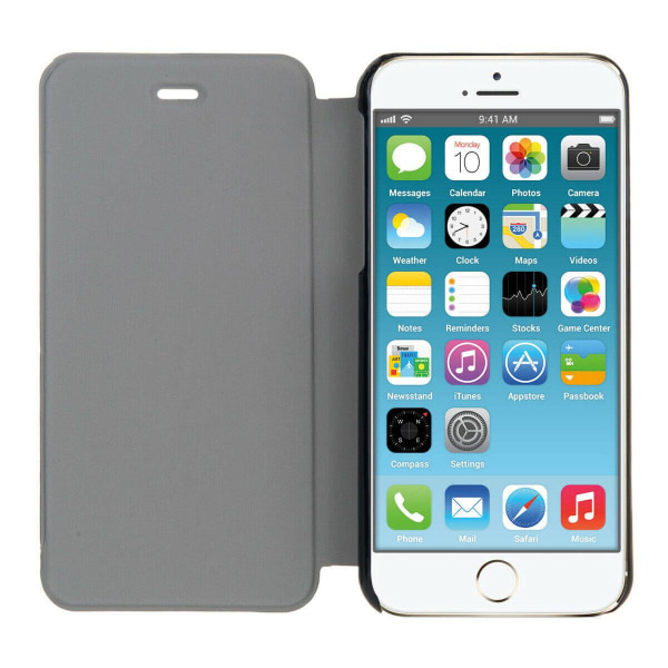 iPhone 6 / 6s - Eco-Läder Toppkvalitet Slim Flip Case - Brun Brun