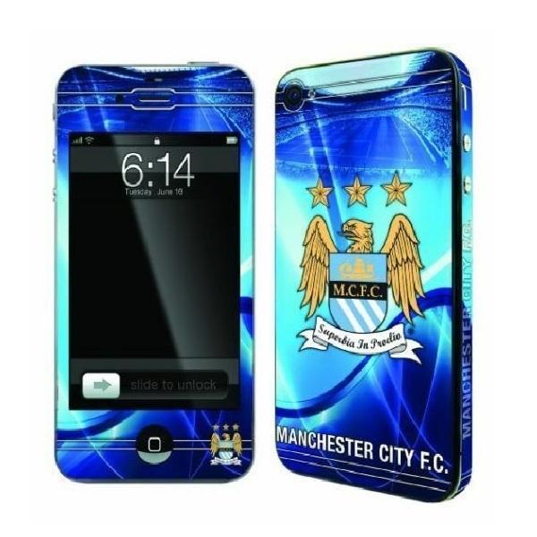 Officiella FC Skins För iPhone 4/4s - Manchester City FC Blå