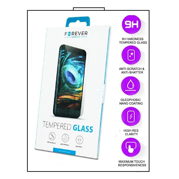 2-Pack Motorola Moto G9 Plus - FOREVER Härdat Glas Displayskydd Transparent