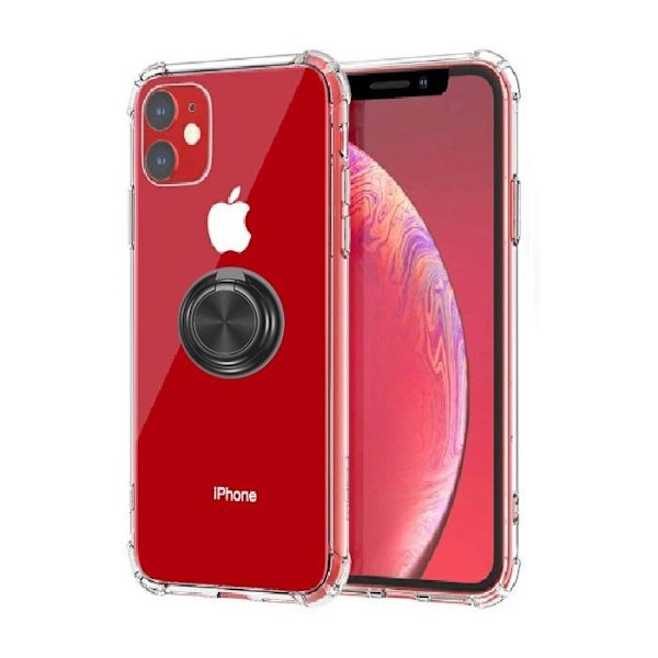 iPhone 11 Pro - Ringhållare TPU Skydd Skal - Transparent Transparent
