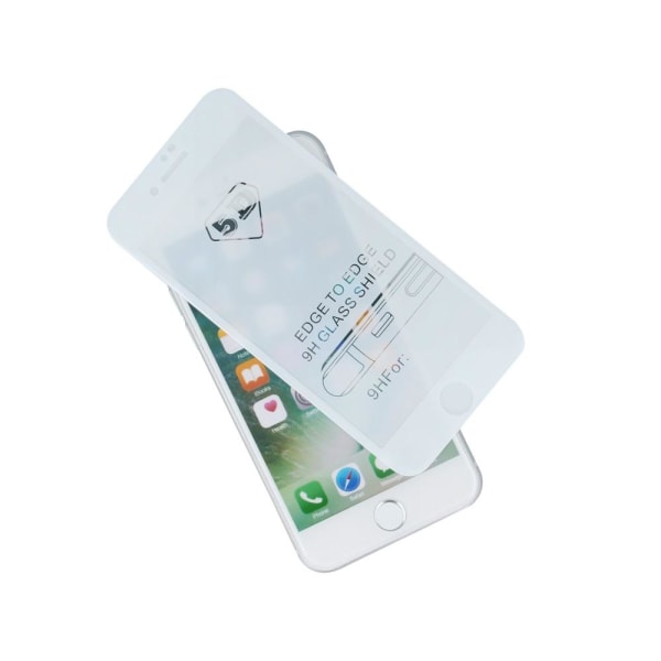 iPhone SE 2022 / SE 2020 / 7 / 8 - 5D fuldskærms hærdet glas Transparent