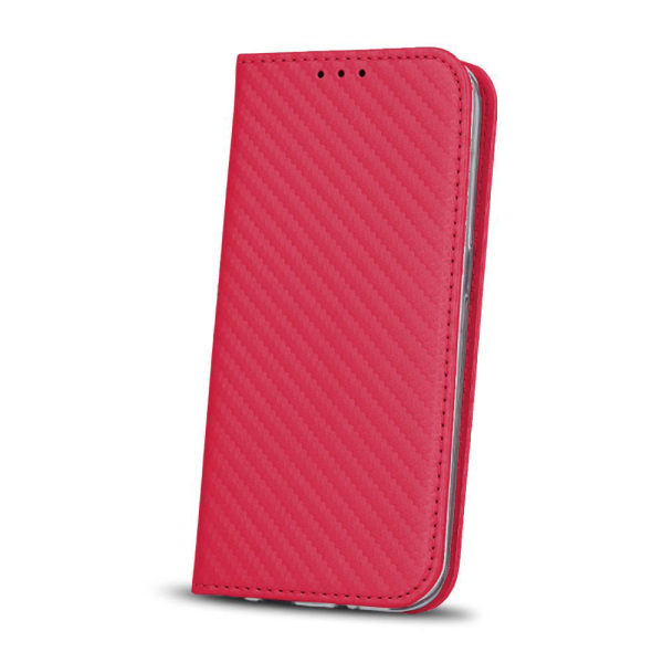 LG K10 2018 Smart Carbon Fodral Mobilplånbok - Rosa Rosa