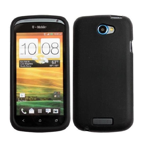 HTC One S - geelikuori, musta + näytönsuoja Black