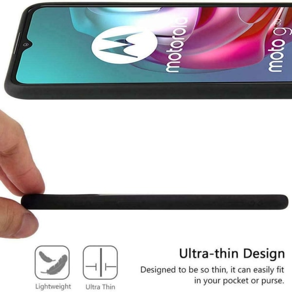 Motorola Moto G54 5G - Matt Silicon TPU Blødt Cover - Sort Black