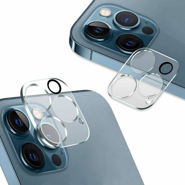 2-pak iPhone 14 PRO - 3D-kamera hærdet glas Transparent