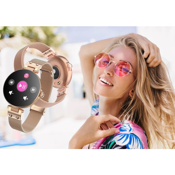 FOREVER Smart Watch ForeVive Petite SB-305 med ekstra rem Pink Gul Pink gold